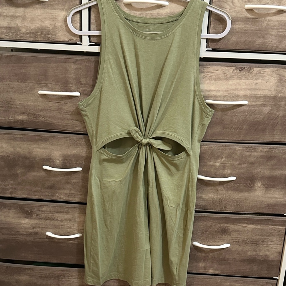 Aerie Olive Green Tshirt Dress Size L